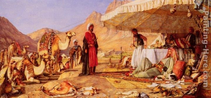 John Frederick Lewis A Frank Encampment In The Desert Of Mount Sinai